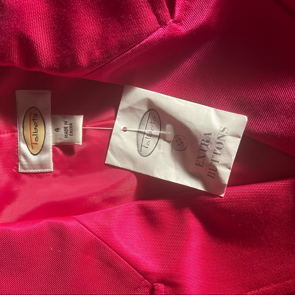 New with Tags Stylish Pink Talbots Blazer Size 4